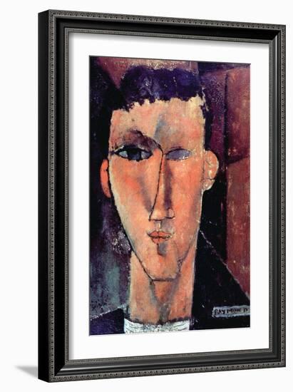 Portrait of Raymond-Amedeo Modigliani-Framed Art Print