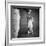 Portrait of Red Bone Coon Mix Dog with Legs of a Man-null-Framed Photographic Print