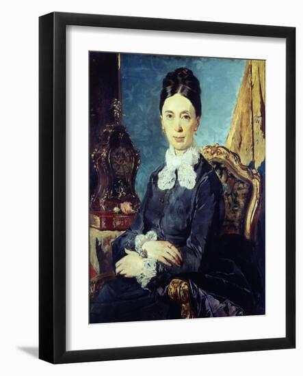 Portrait of Relative-Giacomo Favretto-Framed Giclee Print