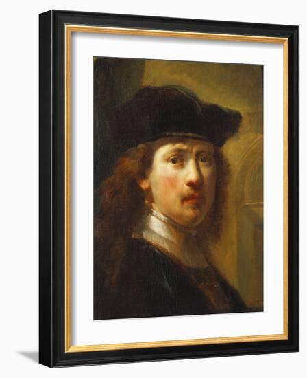 Portrait of Rembrandt, Half Length-Govaert Flinck-Framed Giclee Print