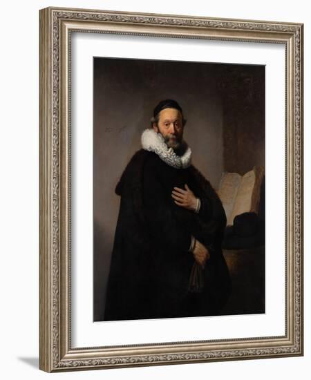 Portrait of Remonstrant Minister Johannes Wtenbogaert, 1633-Rembrandt van Rijn-Framed Giclee Print