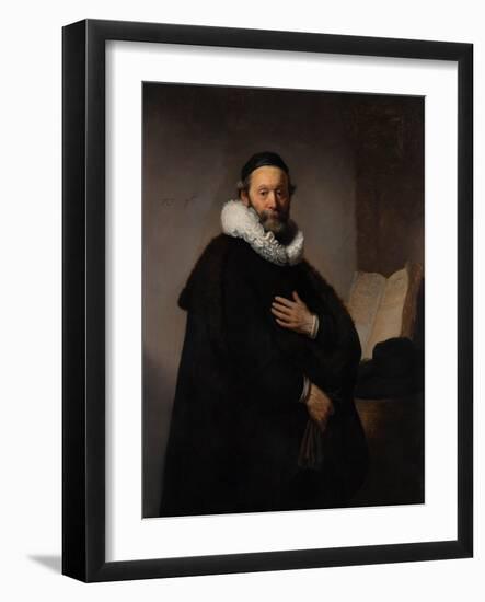 Portrait of Remonstrant Minister Johannes Wtenbogaert, 1633-Rembrandt van Rijn-Framed Giclee Print