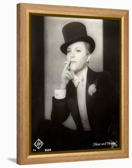 Portrait of Renate Mueller in the Film "Viktor and Viktoria", 1933-German photographer-Framed Premier Image Canvas