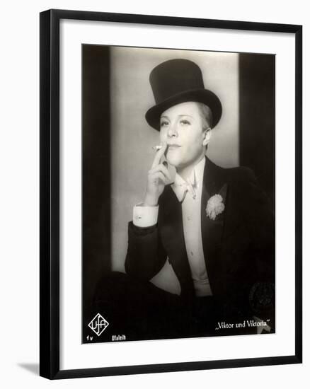 Portrait of Renate Mueller in the Film "Viktor and Viktoria", 1933-German photographer-Framed Photographic Print