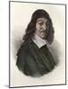 Portrait of Rene Descartes (1596-1650), French Philosopher and Scientist. in “” Portraits Des Homme-French School-Mounted Giclee Print