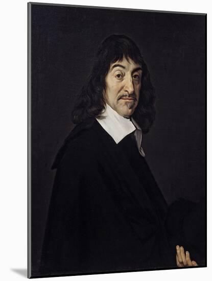 Portrait of Rene Descartes Philosopher. Ca. 1640-Frans Hals-Mounted Art Print