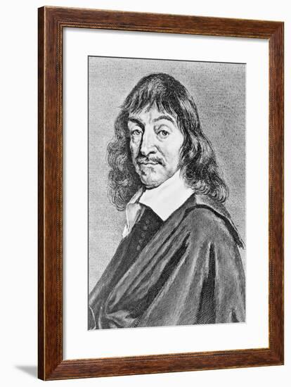 Portrait of Rene Descartes-null-Framed Giclee Print