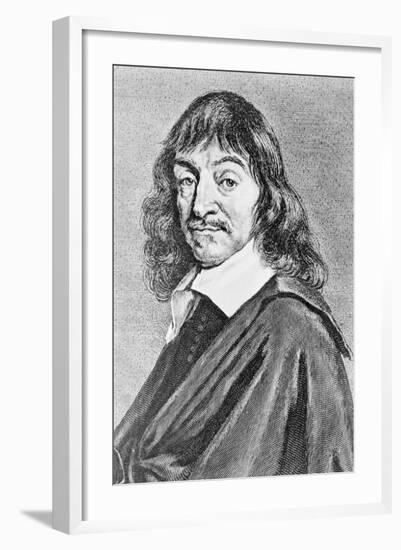 Portrait of Rene Descartes-null-Framed Giclee Print