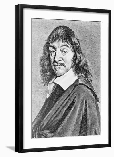 Portrait of Rene Descartes-null-Framed Giclee Print