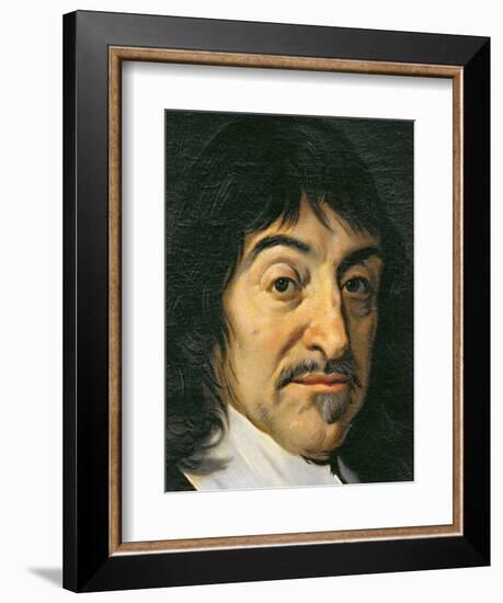 Portrait of Rene Descartes-Frans Hals-Framed Giclee Print