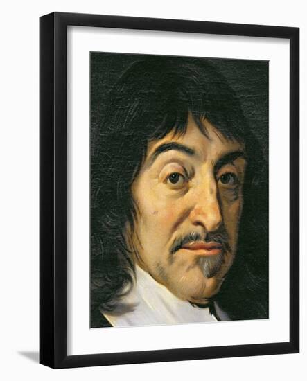 Portrait of Rene Descartes-Frans Hals-Framed Giclee Print