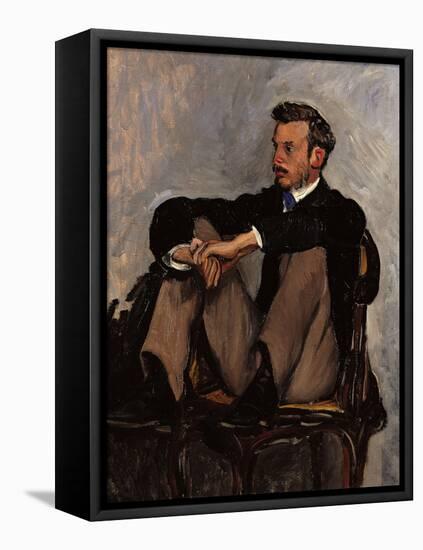 Portrait of Renoir-Frederic Bazille-Framed Premier Image Canvas