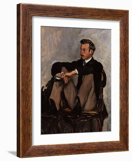 Portrait of Renoir-Frederic Bazille-Framed Giclee Print