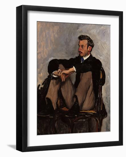 Portrait of Renoir-Frederic Bazille-Framed Giclee Print