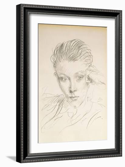 Portrait of Reresby Sitwell-Augustus Edwin John-Framed Premium Giclee Print