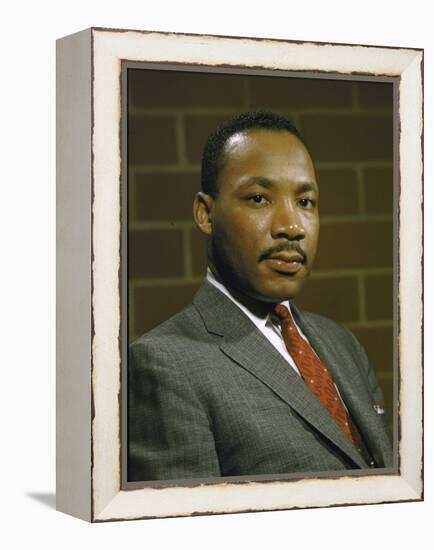 Portrait of Rev. Martin Luther King, Jr-null-Framed Premier Image Canvas