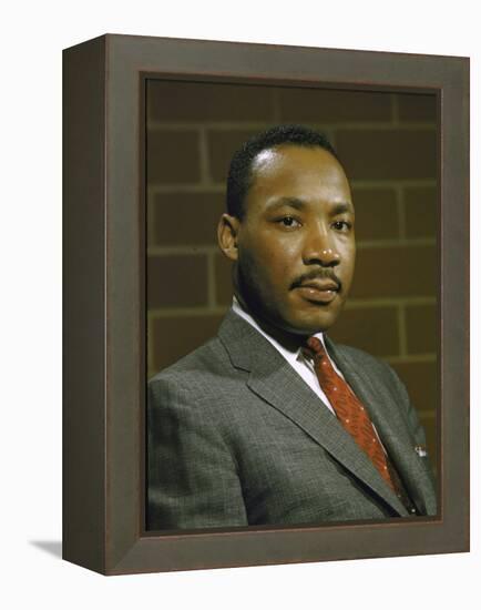 Portrait of Rev. Martin Luther King, Jr-null-Framed Premier Image Canvas