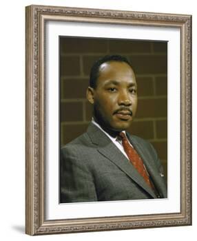 Portrait of Rev. Martin Luther King, Jr-null-Framed Photographic Print