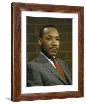 Portrait of Rev. Martin Luther King, Jr-null-Framed Photographic Print