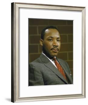 Portrait of Rev. Martin Luther King, Jr-null-Framed Photographic Print
