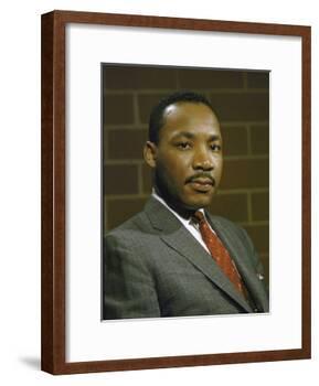 Portrait of Rev. Martin Luther King, Jr-null-Framed Photographic Print