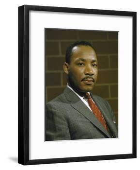 Portrait of Rev. Martin Luther King, Jr-null-Framed Photographic Print