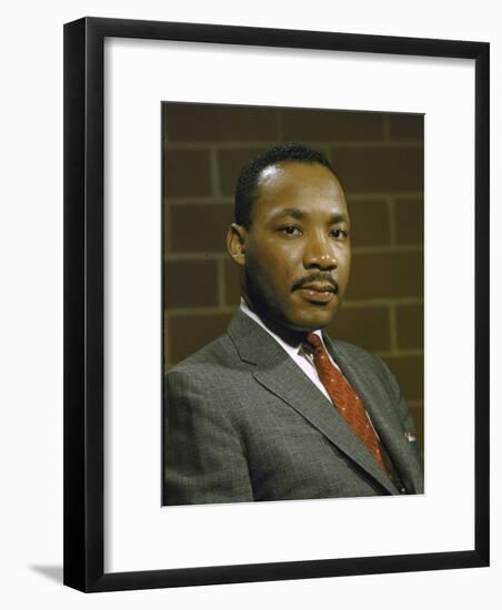 Portrait of Rev. Martin Luther King, Jr-null-Framed Photographic Print