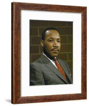 Portrait of Rev. Martin Luther King, Jr-null-Framed Photographic Print