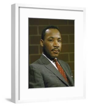 Portrait of Rev. Martin Luther King, Jr-null-Framed Photographic Print
