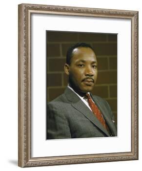 Portrait of Rev. Martin Luther King, Jr-null-Framed Photographic Print