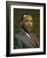 Portrait of Rev. Martin Luther King, Jr-null-Framed Photographic Print
