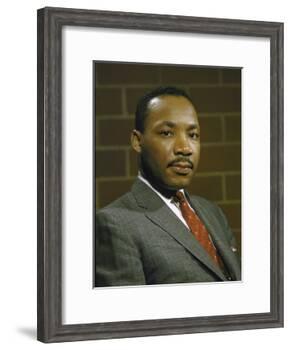 Portrait of Rev. Martin Luther King, Jr-null-Framed Photographic Print