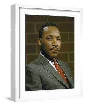Portrait of Rev. Martin Luther King, Jr-null-Framed Photographic Print
