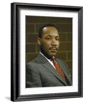 Portrait of Rev. Martin Luther King, Jr-null-Framed Photographic Print
