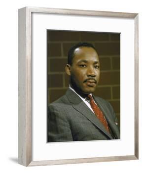 Portrait of Rev. Martin Luther King, Jr-null-Framed Photographic Print