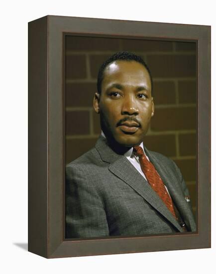 Portrait of Rev. Martin Luther King, Jr-null-Framed Premier Image Canvas