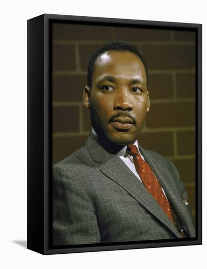 Portrait of Rev. Martin Luther King, Jr-null-Framed Premier Image Canvas