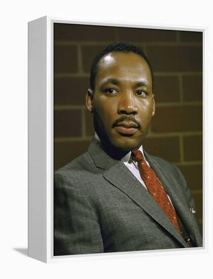 Portrait of Rev. Martin Luther King, Jr-null-Framed Premier Image Canvas