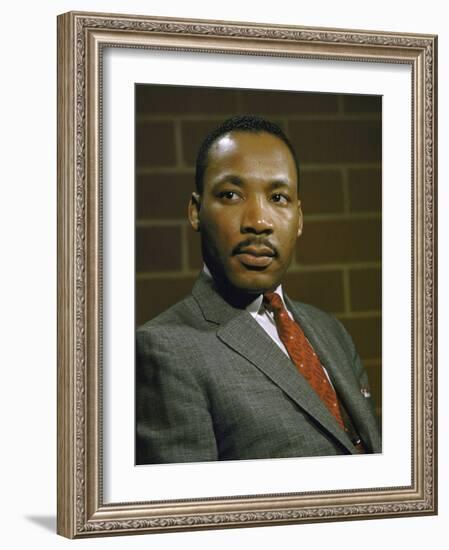 Portrait of Rev. Martin Luther King, Jr-null-Framed Photographic Print