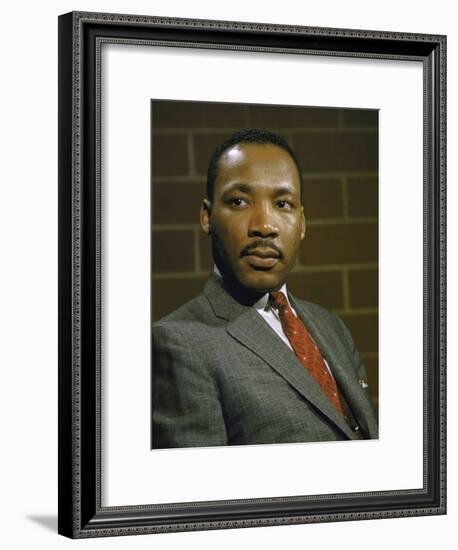 Portrait of Rev. Martin Luther King, Jr-null-Framed Photographic Print