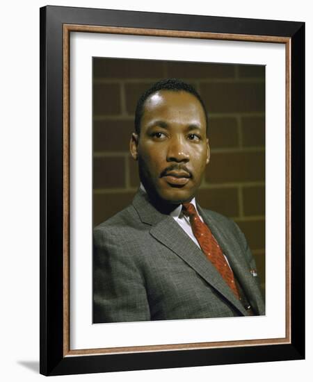 Portrait of Rev. Martin Luther King, Jr-null-Framed Photographic Print