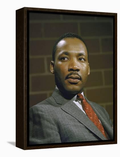 Portrait of Rev. Martin Luther King, Jr-null-Framed Premier Image Canvas