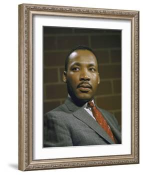 Portrait of Rev. Martin Luther King, Jr-null-Framed Photographic Print