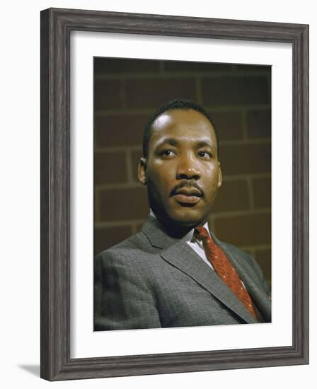 Portrait of Rev. Martin Luther King, Jr-null-Framed Photographic Print