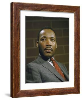 Portrait of Rev. Martin Luther King, Jr-null-Framed Photographic Print