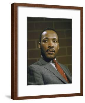 Portrait of Rev. Martin Luther King, Jr-null-Framed Photographic Print