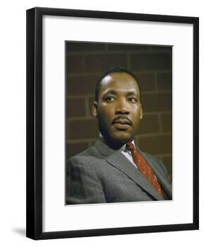 Portrait of Rev. Martin Luther King, Jr-null-Framed Photographic Print
