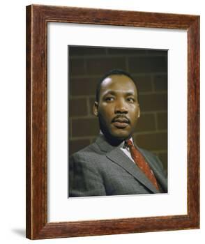 Portrait of Rev. Martin Luther King, Jr-null-Framed Photographic Print