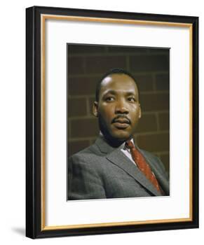 Portrait of Rev. Martin Luther King, Jr-null-Framed Photographic Print