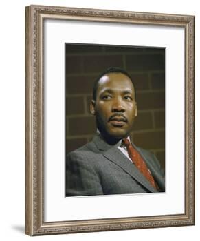 Portrait of Rev. Martin Luther King, Jr-null-Framed Photographic Print
